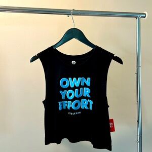 NWT CycleBar Own Your Effort Cropped Tank